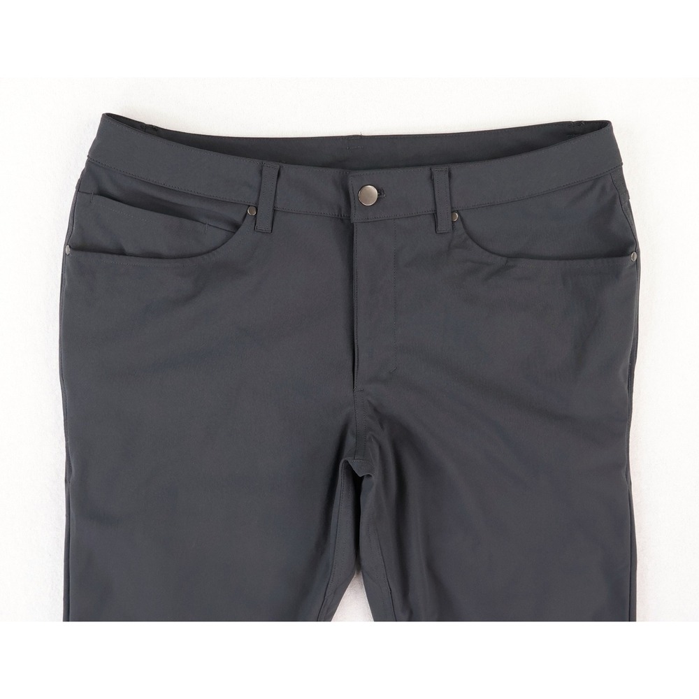 Lululemon ABC Pant Classic Mens 33x31 Obsidian Grey Warpstreme Chino M5ADES - Picture 3 of 12